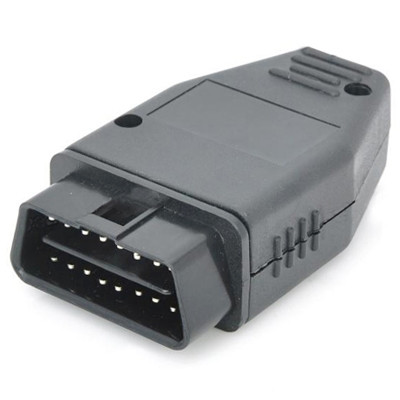 OBDII Adaptateur de connecteur 16 broches pour câble de diagnostic de voiture (noir) SO9218-00