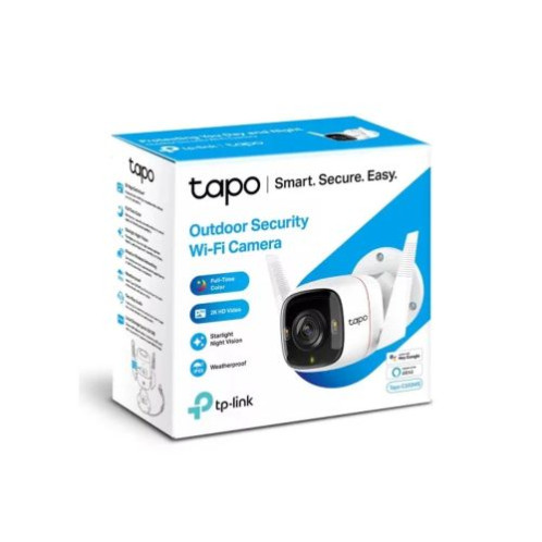 TP-Link Camera Tapo C320WS Wi-Fi Outdoor Security 2K QHD 3MP, Night Vision, White EU DP3750834-02