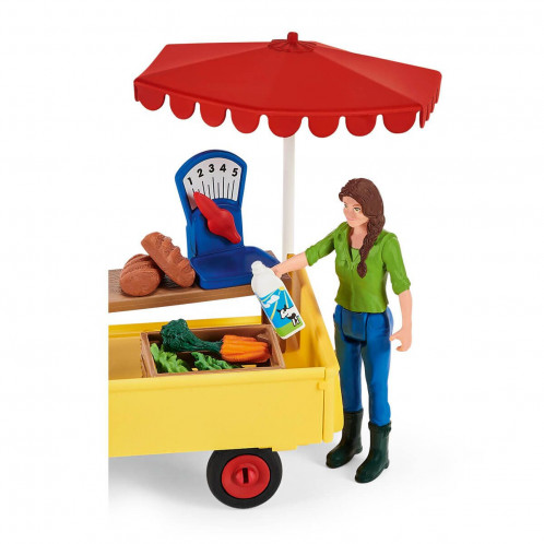 Schleich Vie à la ferme 42528 Etal mobile de la ferme 607273-027