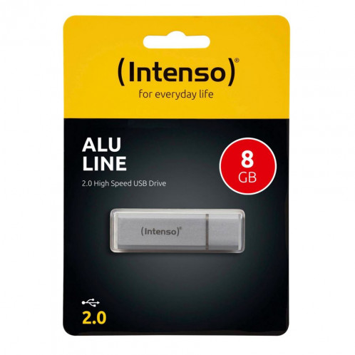 Intenso Alu Line argent 8GB USB Stick 2.0 768432-03