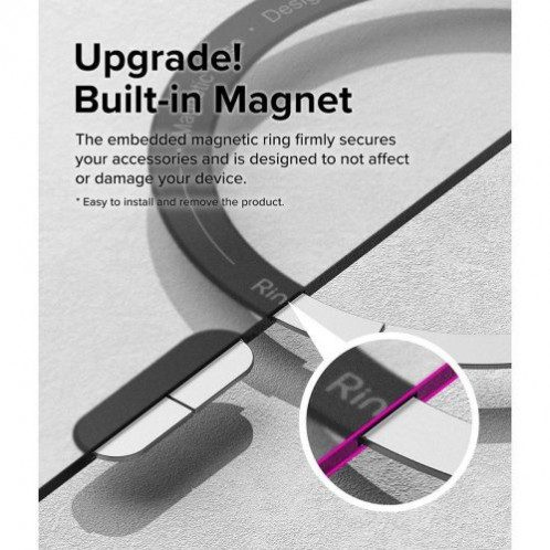 Ringke iPhone 15 Plus Case Fusion Bold Magnetic Matte Clear/ Black DI1081122-015