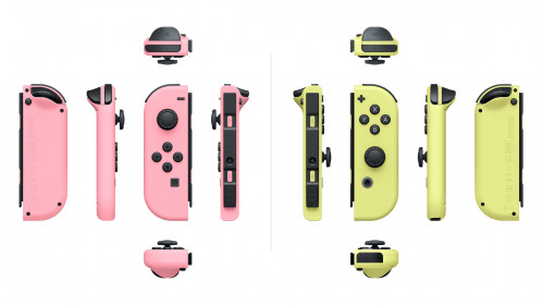 Nintendo Kit de 2x Joy-Con rose & jaune pastel 812457-04