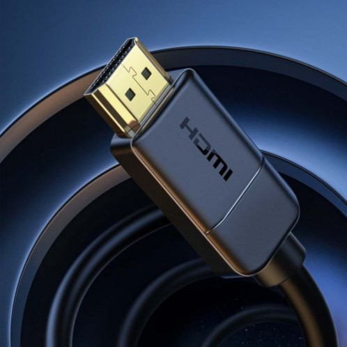 Baseus Video Cable High definition Series HDMI To HDMI 4K 60 Hz, 3D HDR, 18 Gbps, 2m Black (CAKGQ-B01) DA34613-011