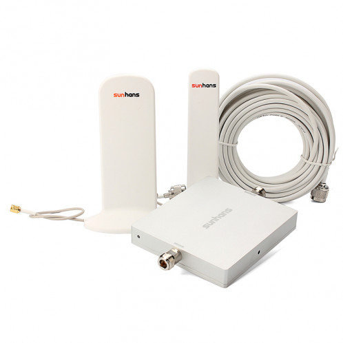 Sunhans Booster / répéteur de signal mobile Dual Band 900Mhz 2100Mhz voix + données 300m² SUN3G2100900M01-01