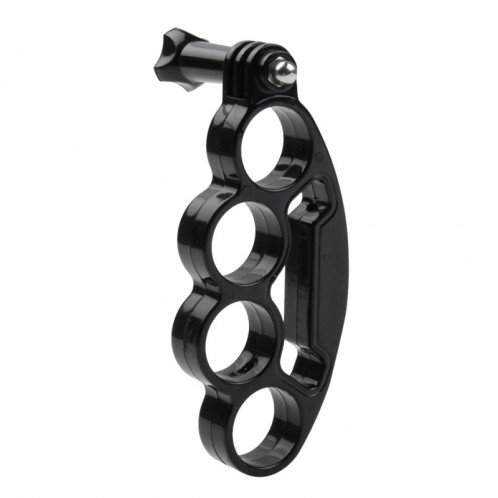 PULUZ Nœuds en plastique portatifs Fingers Grip Ring Monture trépied monopied avec vis pouce pour GoPro HERO5 / 4/3 + / 3/2/1 (Noir) SP173B7-06