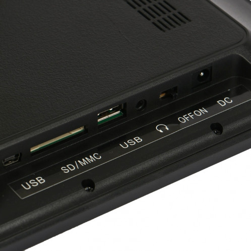 13 pouces 1024 x 768/16: 9 Cadre photo numérique à suspension large à LED avec support et télécommande, support SD / MicroSD / MMC / MS / XD / disque flash USB (noir) S1204B9-08