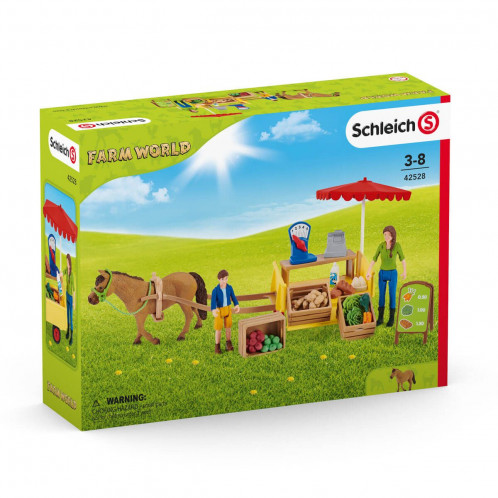 Schleich Vie à la ferme 42528 Etal mobile de la ferme 607273-027