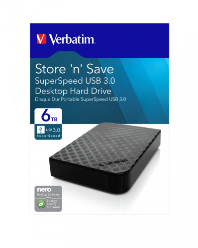 Verbatim Store n Save 3,5 6TB USB 3.0 Gen 2 47686 691063-06
