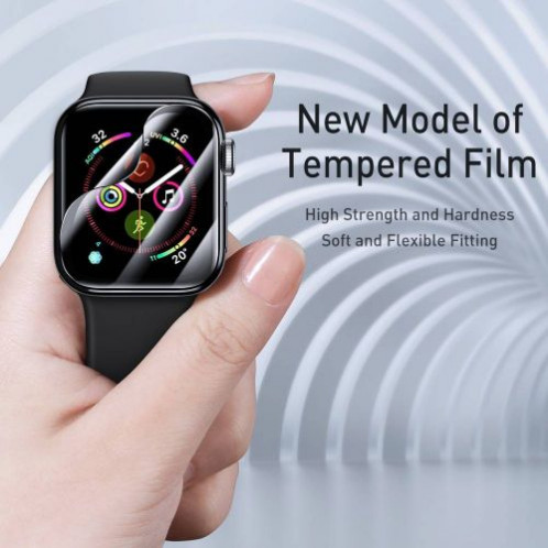 Baseus iWatch 0.2 mm, Full-screen curved T-Glass soft screen protector 40mm, Black (SGAPWA4-G01) DA189151-014