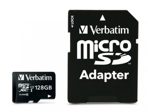 Verbatim microSDXC 128GB Class 10 UHS-I + adapt. 44085 111883-04