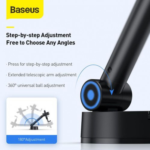 Baseus Car Mount Simplism Gravity Phone holder with suction base Black (SUYL-JY01) DA891666-016