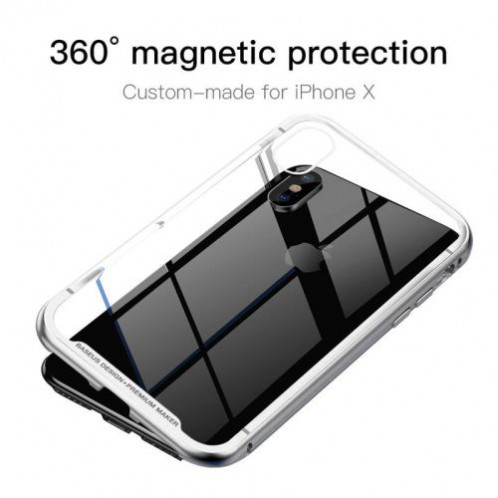 Baseus iPhone X case Magnetite hardware Silver (WIAPIPHX-CS0S) DA028820-09