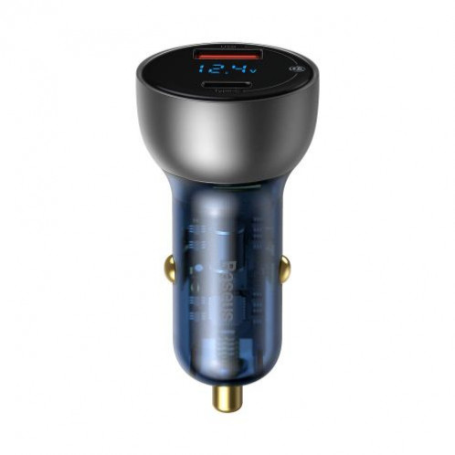 Baseus Car Charger Particular Digital Display C+U, PD 3.0 QC 4.0+, SCP, PPS, 5A, 65W Silver (CCKX-C0A) DA1175392-09