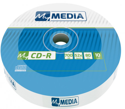 1x10 MyMedia CD-R 80 / 700MB 52x Speed Wrap 582185-05