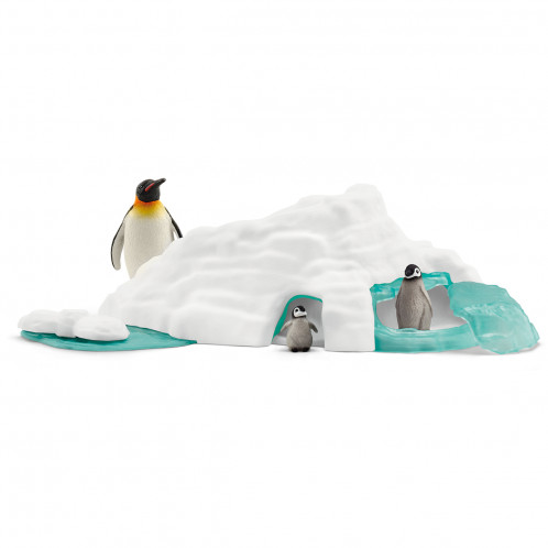 Schleich Animaux sauvages 42661 Famille pingouin sur banquise 876108-010