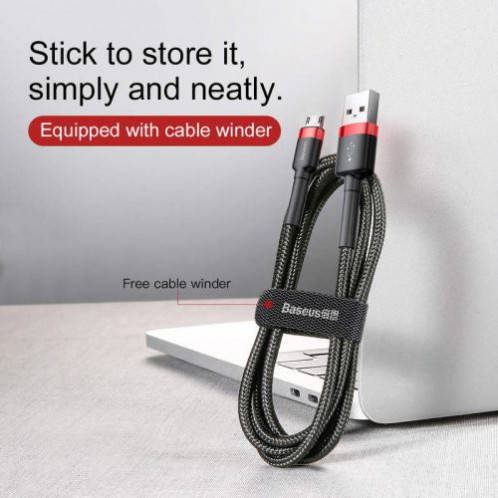 Baseus Micro USB Cafule Cable 1.5A 2m Red + Black (CAMKLF-C91) DA231456-08