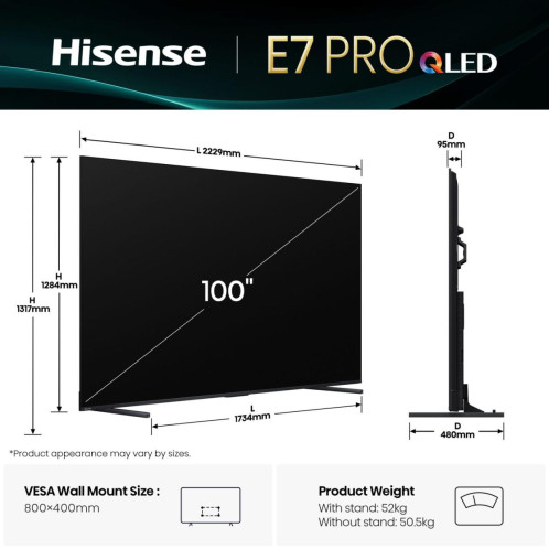 Hisense 100E7Q Pro 196774-012
