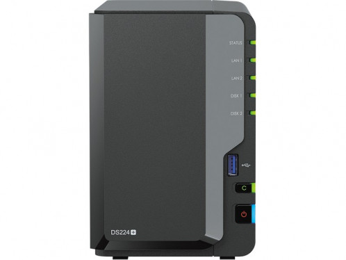 DS224+ 12To Serveur NAS avec disques durs 2x6To NASSYN0651N-04