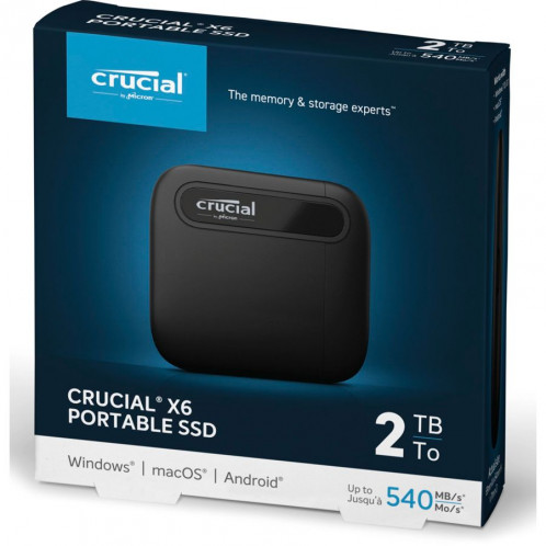 Crucial portable SSD X6 2000GB USB 3.1 Gen 2 Typ-C 594162-06