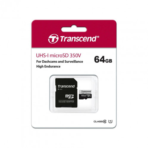 Transcend microSDXC 350V 64GB Class 10 UHS-I U1 441646-03