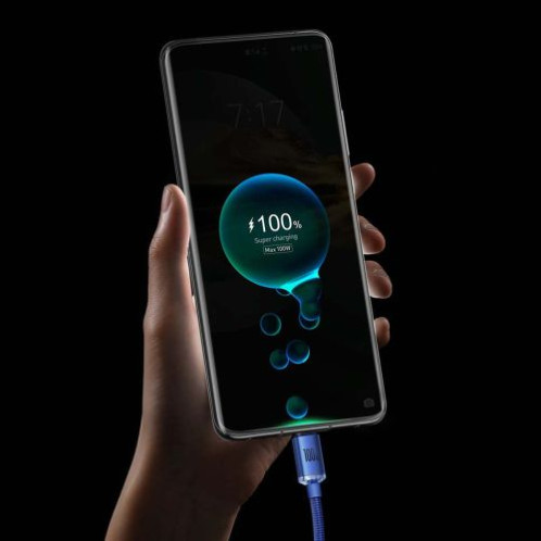 Baseus Type-C Crystal Shine series fast charging data cable, 100W, 2m, Black (CAJY000501) DA360168-018