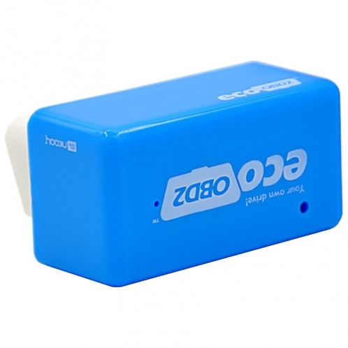 Super Mini EcoOBDII Boîte de réglage de puce et de puce pour voitures diesel, carburant inférieur et émission réduite (Bleu) SS568L-04