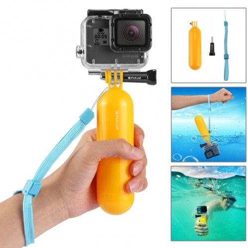 PULUZ 14 en 1 Accessoires de surf Kit combiné avec EVA Case (Bobber Hand Grip + Floaty Sponge + Quick Release Buckle + Surf Board Mount + Straight Wrist Strap + Safety Tethers Strap + Storage Bag) pour GoPro HERO4 SPKT138-08