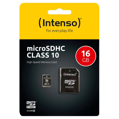 Intenso microSDHC 16GB C10 avec adapt. 405939-04