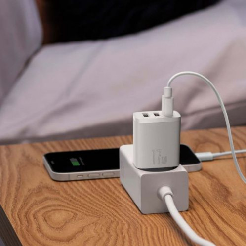 Baseus Travel Charger Compact wall Charger U+U+U, 17W EU black (CCXJ020101) DA529794-018