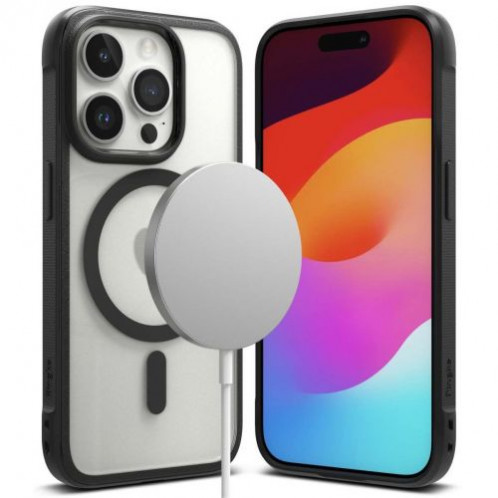 Ringke iPhone 15 Pro Case Fusion Bold Magnetic Glitter Matte Black DI1081254-010