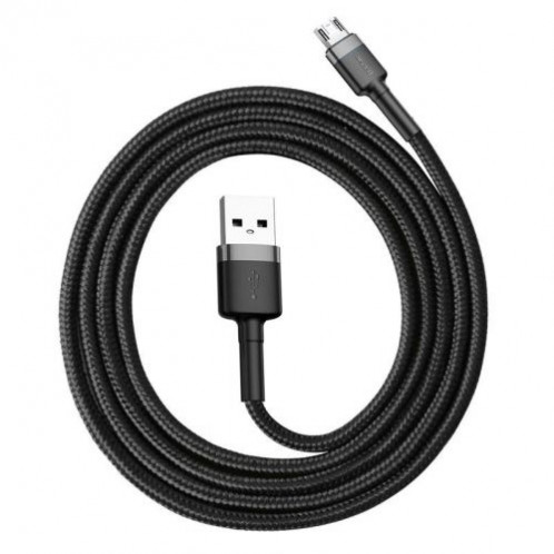 Baseus Micro USB Cafule Cable 2.4A 1m Gray + Black (CAMKLF-BG1) DA184842-09