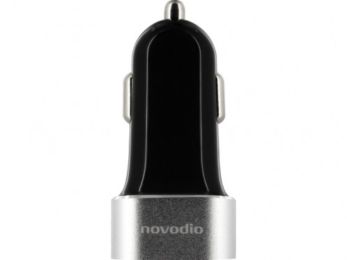 Novodio Dual Car Fast Charger Noir Chargeur voiture iPhone USB 2 X 2,4A AMPNVO0344-05