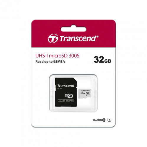 Transcend microSDHC 300S-A 32GB Class 10 UHS-I U1 431503-03