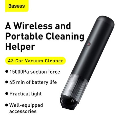 Baseus Car Tool Vacuum Cleaner A3, Suction 15000Pa, 135W, Tarnish (CRXCQA3-0A) DA5121706-016