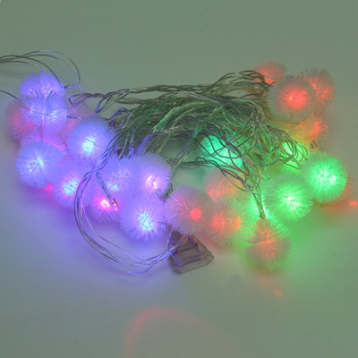 Pendentifs de boule de neige multicolores Lumières à cordes décoratives de 30 LEDs 7m (bouchon AC 12-240V / EU) (blanc) SP43346-00