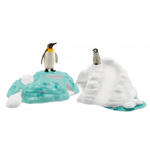 Schleich Animaux sauvages 42661 Famille pingouin sur banquise 876108-010
