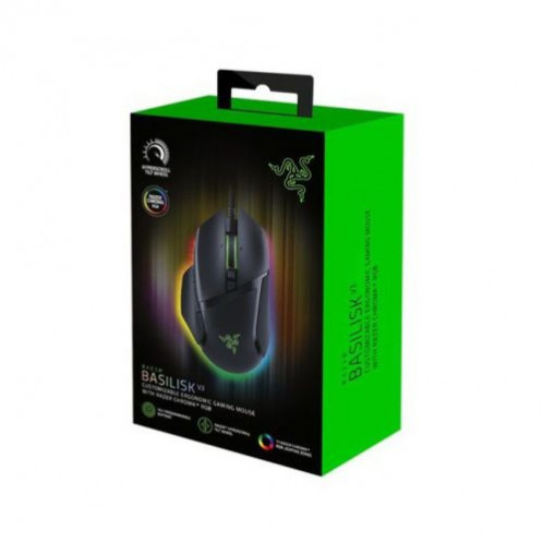Razer Basilisk V3 Wired Gaming Mouse 10+1 Button, 26000 DPI, RGB, Black EU(RZ01-04000100-R3M1) DA3390294-05