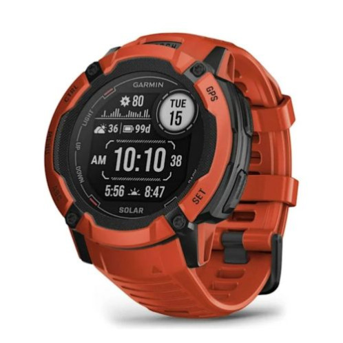 Garmin Instinct 2X Solar Smart Watch 50mm, GPS, 10ATM, Flame Red EU DA19900188-02