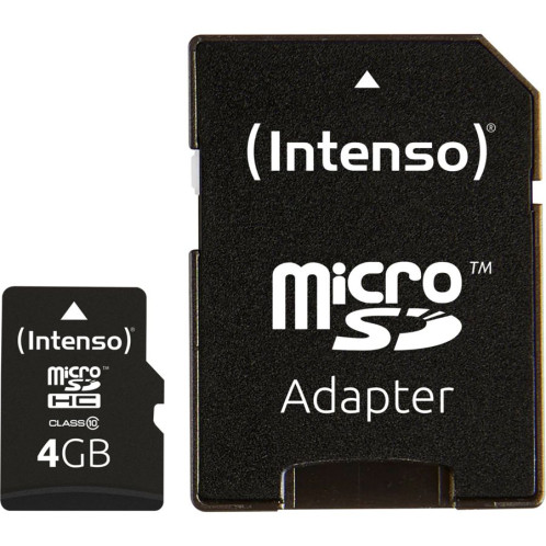 Intenso microSDHC 4GB C10 avec adapt. 3413450 405932-04