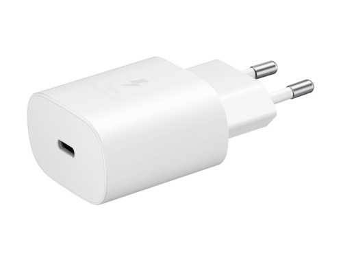 Samsung EP-TA800XBEGWW Chargeur Secteur, Adaptateur USB Type C Fast Charge 25W & Câble USB Type C Blanc (Emballage Original) 979379-07