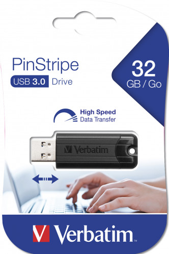 Verbatim Store n Go 32GB Pinstripe USB 3.0 noir 49317 198963-07