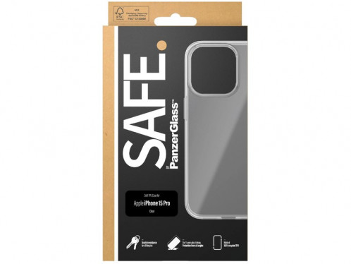 Coque pour iPhone 15 Pro Transparente PanzerGlass Safe IPXPZR0033-03