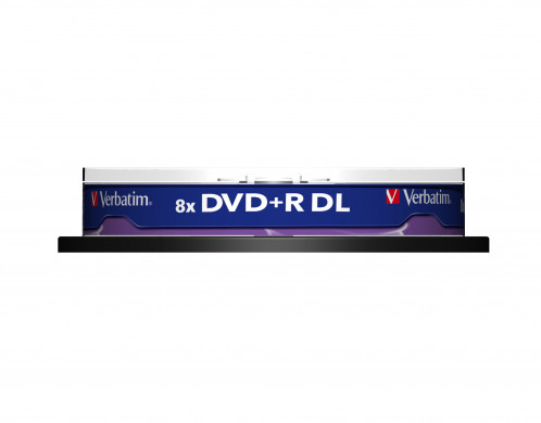 1x10 Verbatim DVD+R Double Layer 8x Speed, 8,5GB mat argent 244685-04