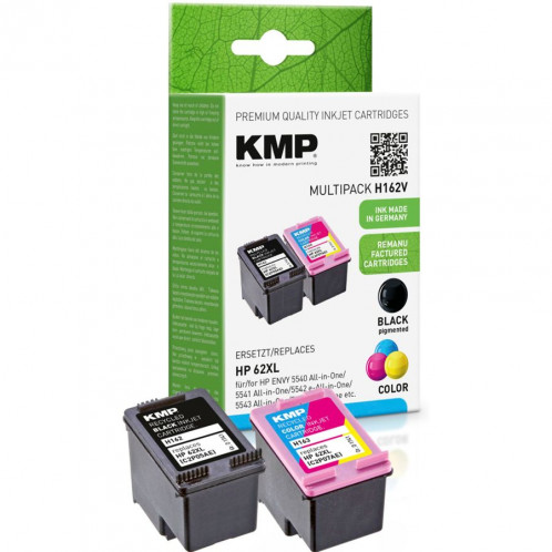 KMP H162V pack promo BK/Color Compat. avec HP C2P05AE/C2P07AE 586315-03