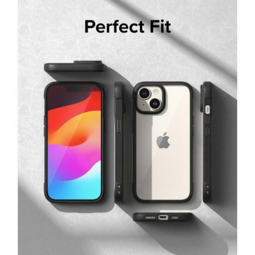 Ringke iPhone 15 Plus Case Fusion Bold Clear/ Black DI607498-013