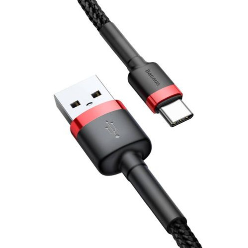 Baseus Type-C Cafule cable 2A, 3m, Red/Black (CATKLF-U91) DA32119-017