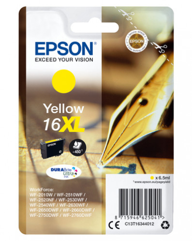 Epson XL jaune DURABrite Ultra T 163 T 1634 267717-06