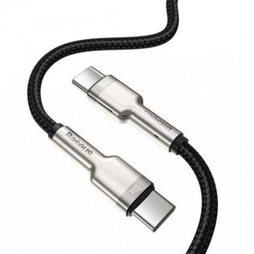 Baseus Type-C Type-C Cable Cafule Series Metal Fast charge/data 100W (20V/5A) 1m Black (CATJK-C01) DA380706-09