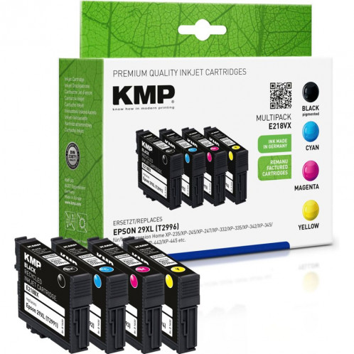 KMP E218VX Multipack BK/C/M/Y compatible avec Epson T 2996 XL 323045-03