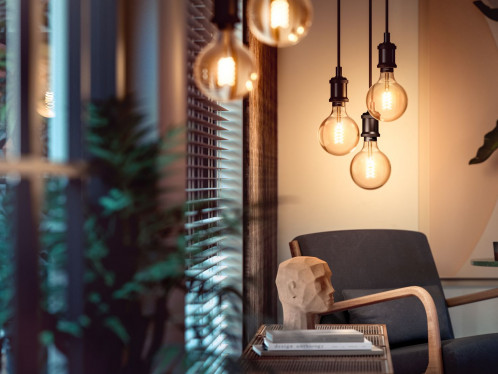 Philips Hue blanc Filament E27 Globe G93 550lm 843075-07